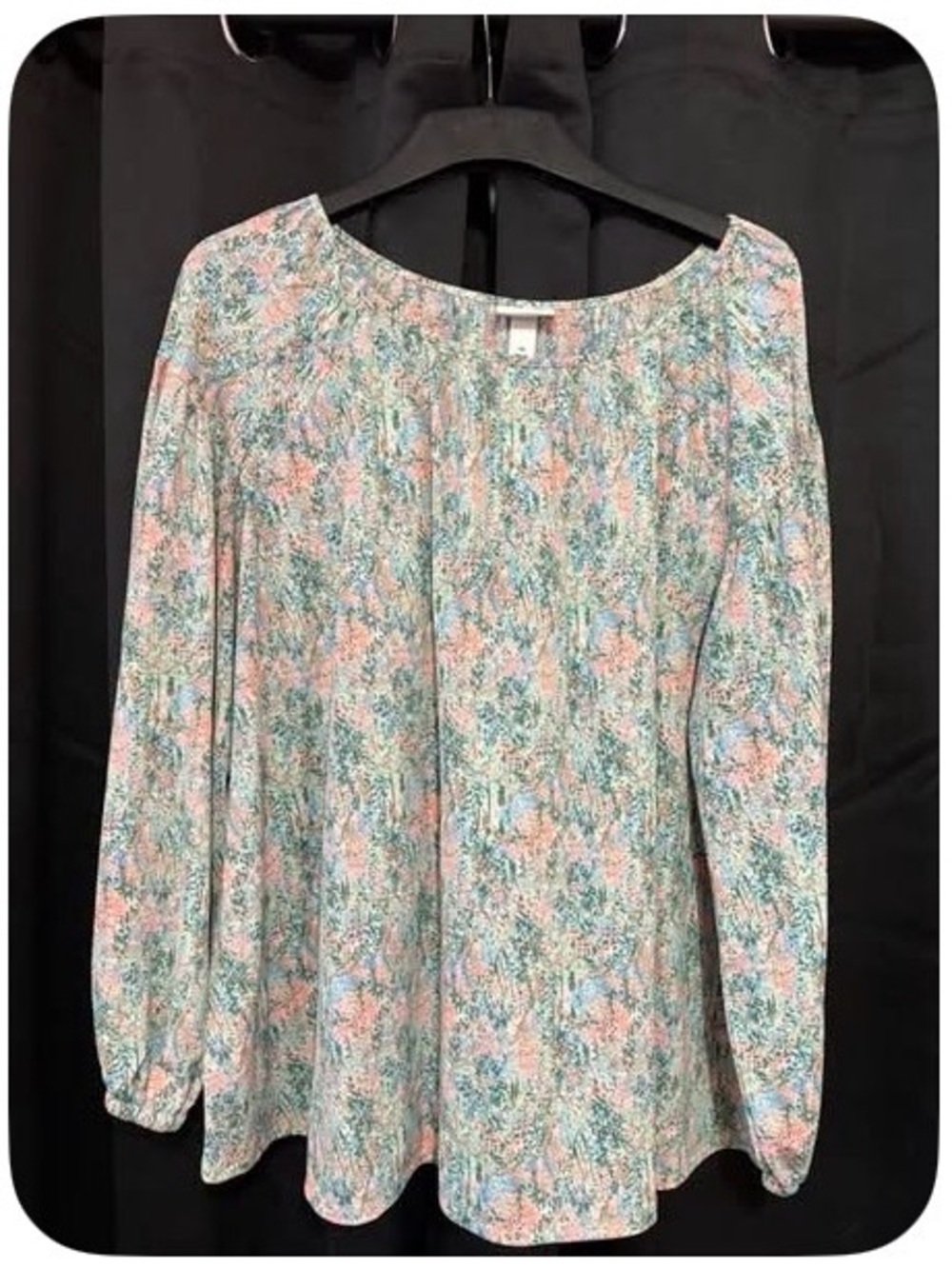 Ava & Viv Floral Tunic - Pink & Teal